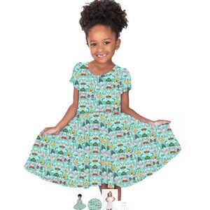 NWT Little Snuggles Charlie’s Project Butterfly Garden Bamboo Twirl Dress - 3T